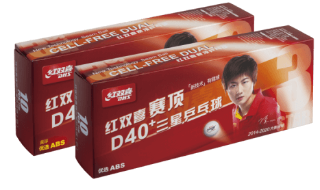 CD40A-DHS CELLFREE-DUAL WHITE 3 STAR 40MM+ BALL (10 balls)